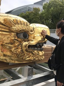 金シャチ地上展示