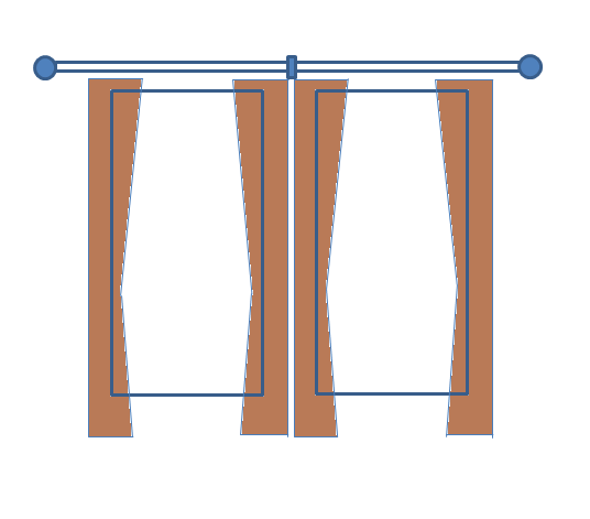 カーテンの吊り方