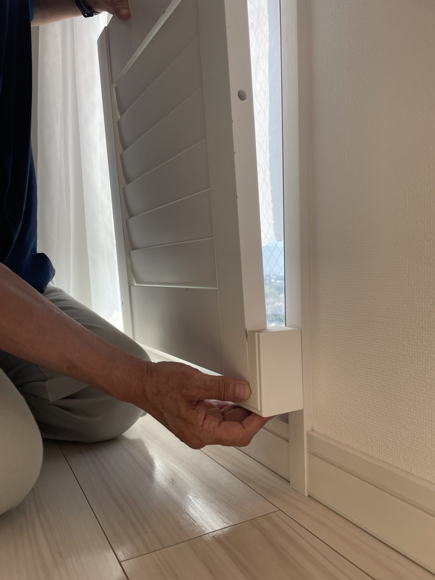 ウッドシャッター Lフレーム施工