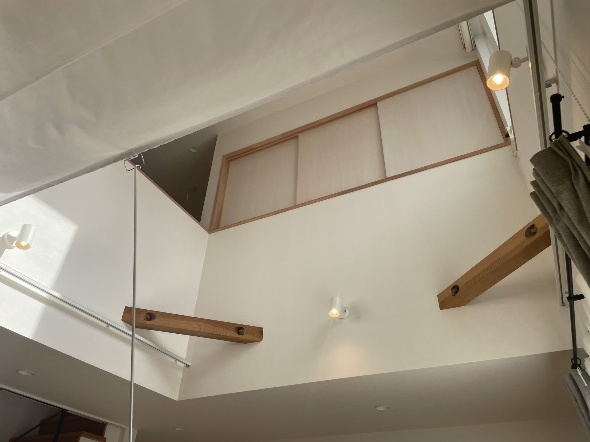 天幕カーテンバトン式取付